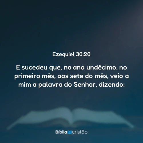 Ezequiel 30:20