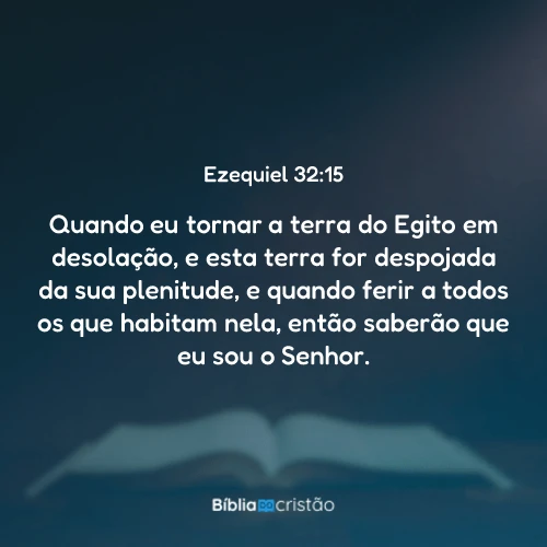 Ezequiel 32:15