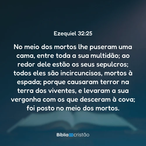 Ezequiel 32:25