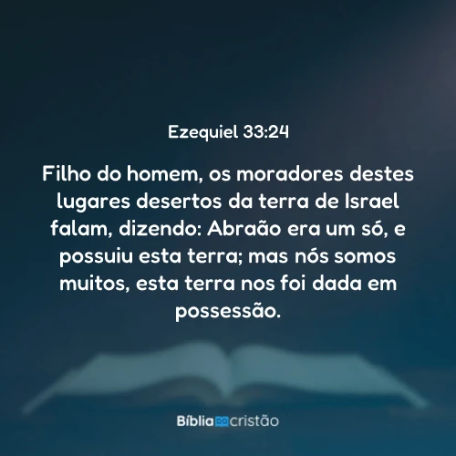 Ezequiel 33:24