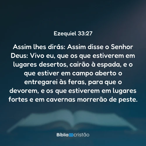 Ezequiel 33:27