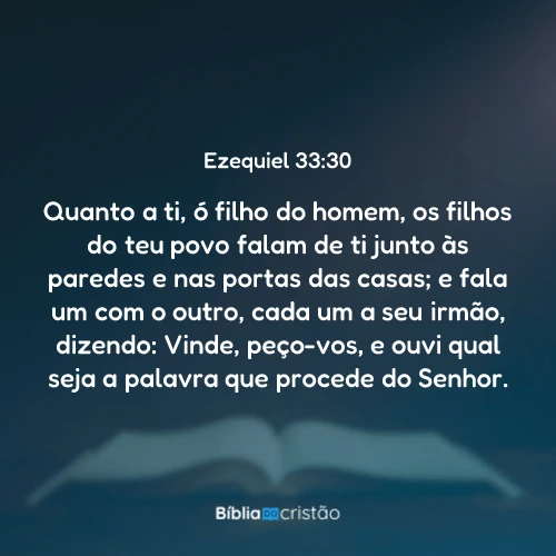 Ezequiel 33:30