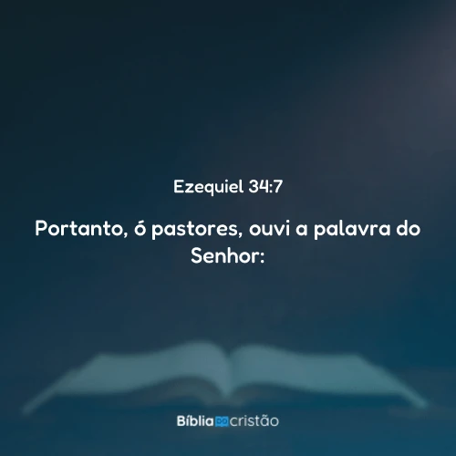 Ezequiel 34:7