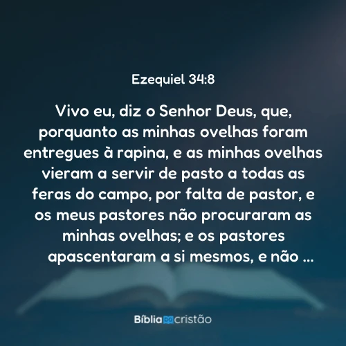 Ezequiel 34:8