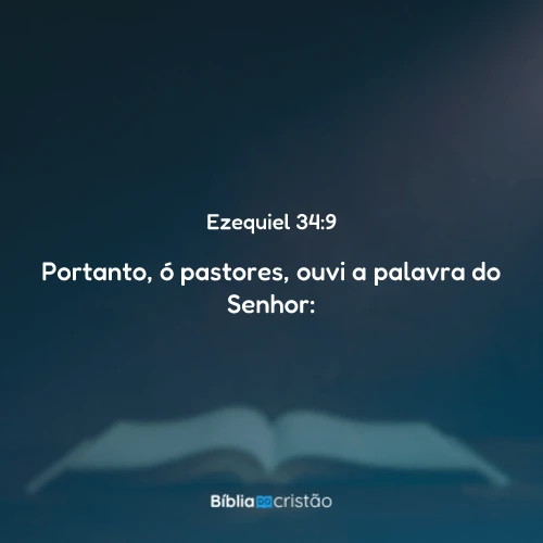 Ezequiel 34:9
