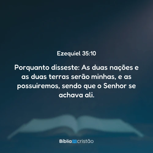 Ezequiel 35:10