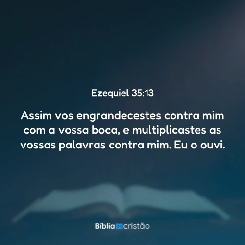 Ezequiel 35:13