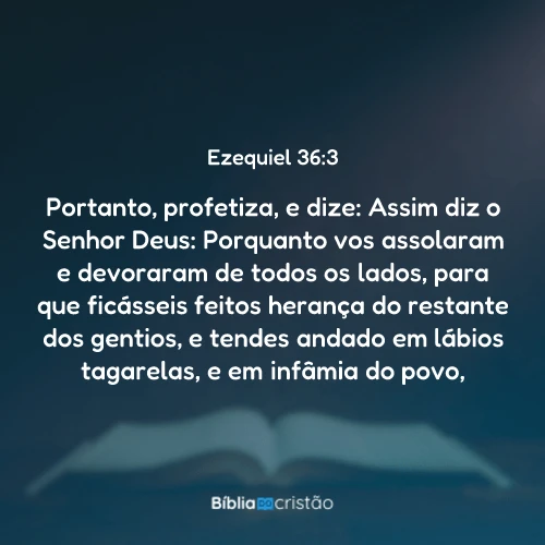 Ezequiel 36:3