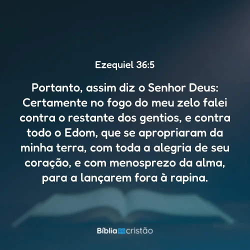 Ezequiel 36:5