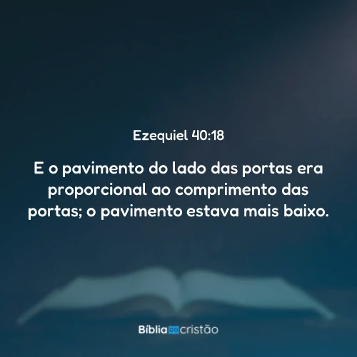 Ezequiel 40:18