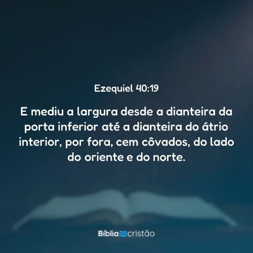 Ezequiel 40:19