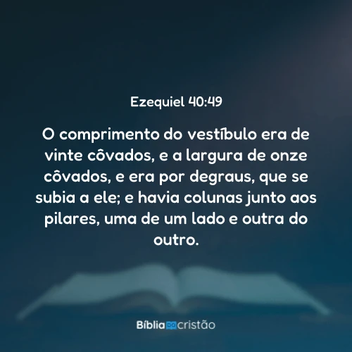 Ezequiel 40:49