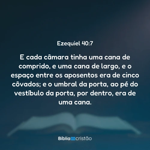 Ezequiel 40:7