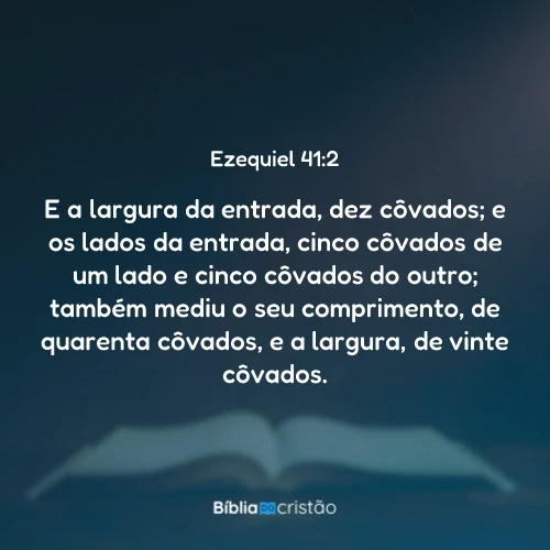 Ezequiel 41:2
