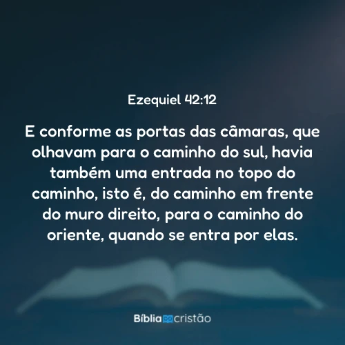 Ezequiel 42:12