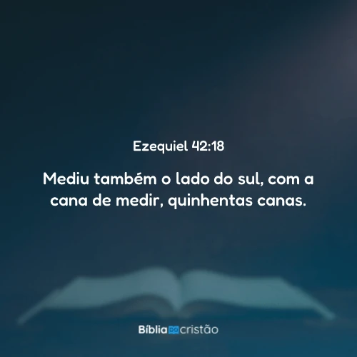 Ezequiel 42:18