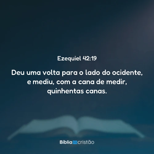Ezequiel 42:19