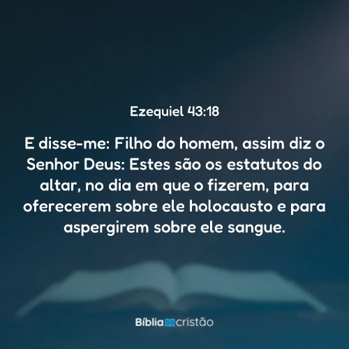 Ezequiel 43:18