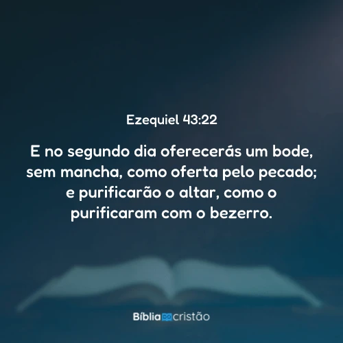 Ezequiel 43:22