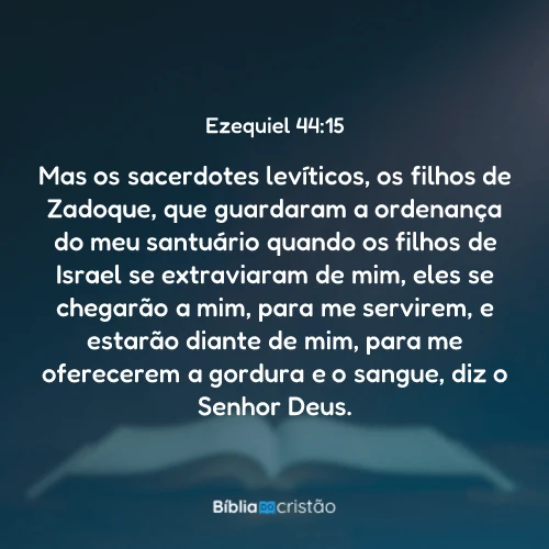 Ezequiel 44:15