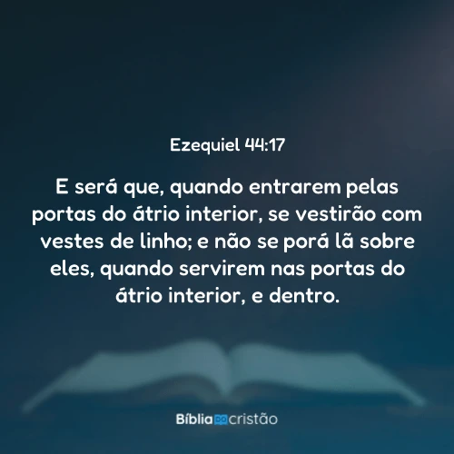 Ezequiel 44:17