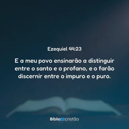 Ezequiel 44:23