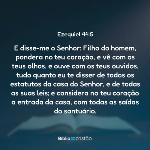 Ezequiel 44:5