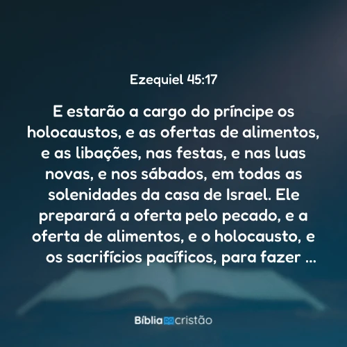 Ezequiel 45:17