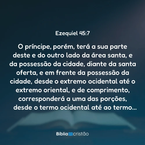 Ezequiel 45:7