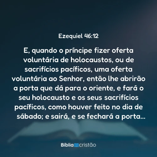 Ezequiel 46:12