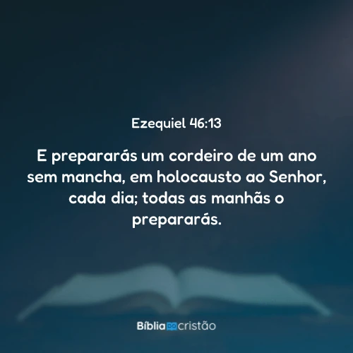 Ezequiel 46:13