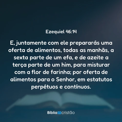 Ezequiel 46:14