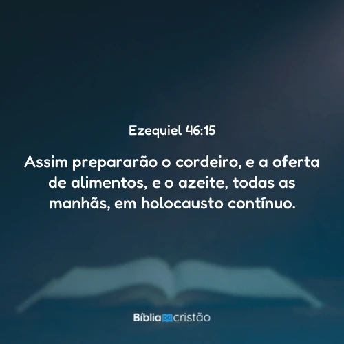 Ezequiel 46:15