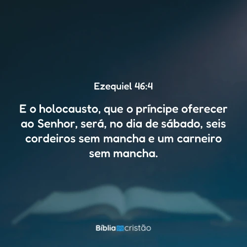 Ezequiel 46:4