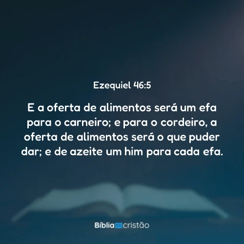 Ezequiel 46:5