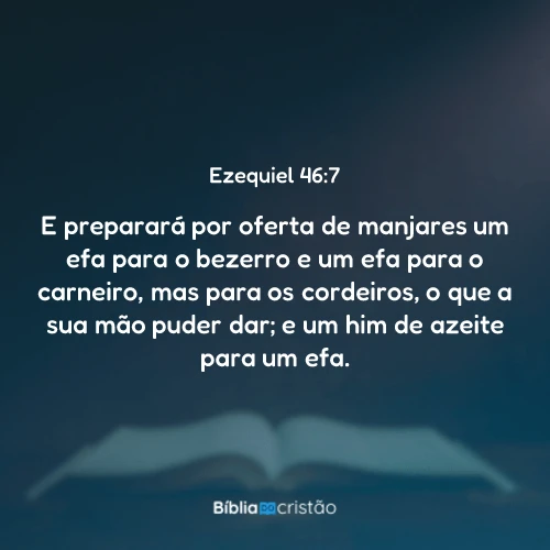 Ezequiel 46:7