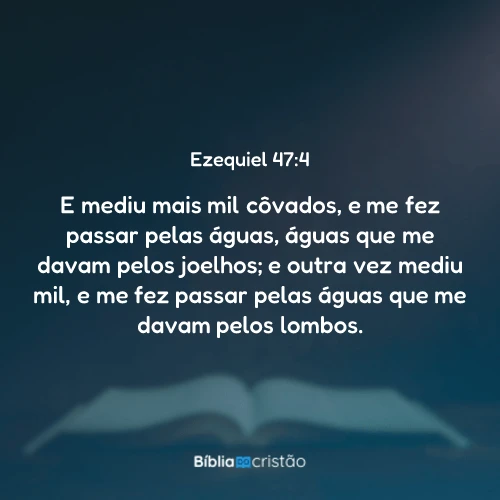 Ezequiel 47:4