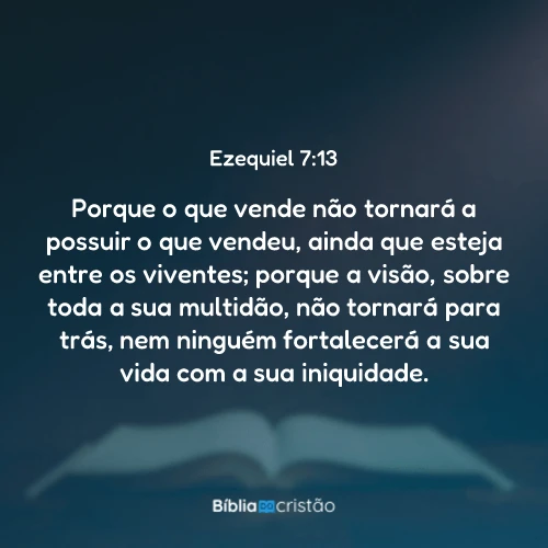 Ezequiel 7:13