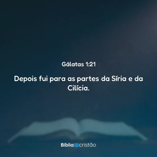 Gálatas 1:21