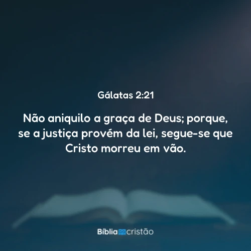 Gálatas 2:21