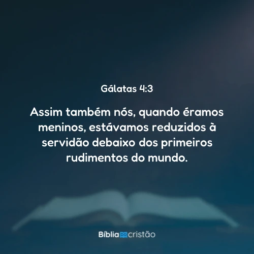 Gálatas 4:3