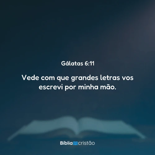 Gálatas 6:11