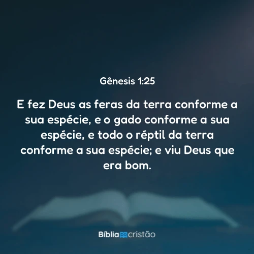 Gênesis 1:25