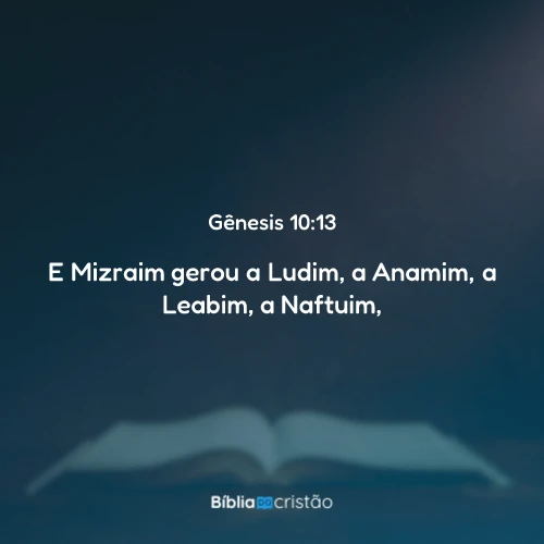 Gênesis 10:13