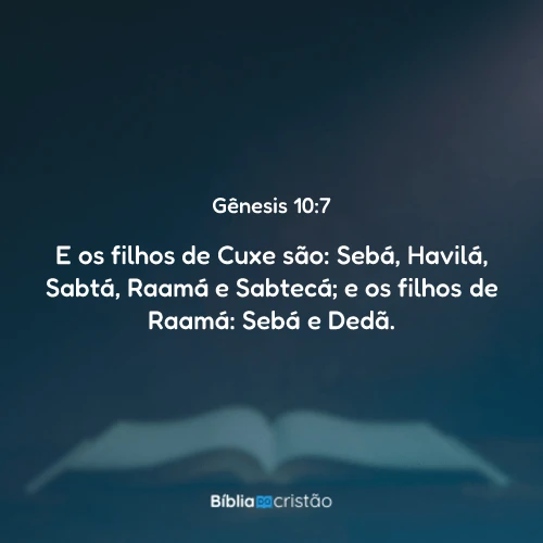 Gênesis 10:7
