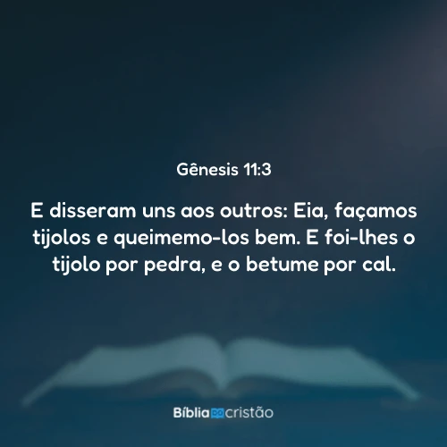 Gênesis 11:3