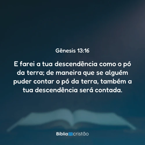 Gênesis 13:16