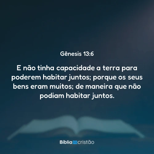 Gênesis 13:6
