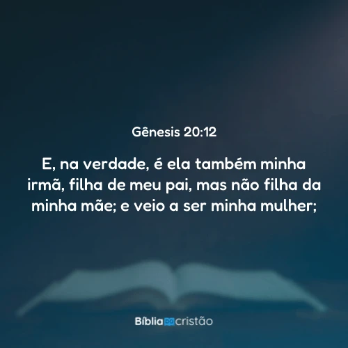 Gênesis 20:12