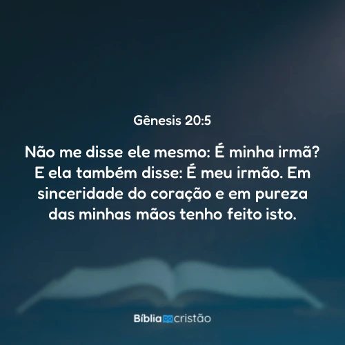 Gênesis 20:5